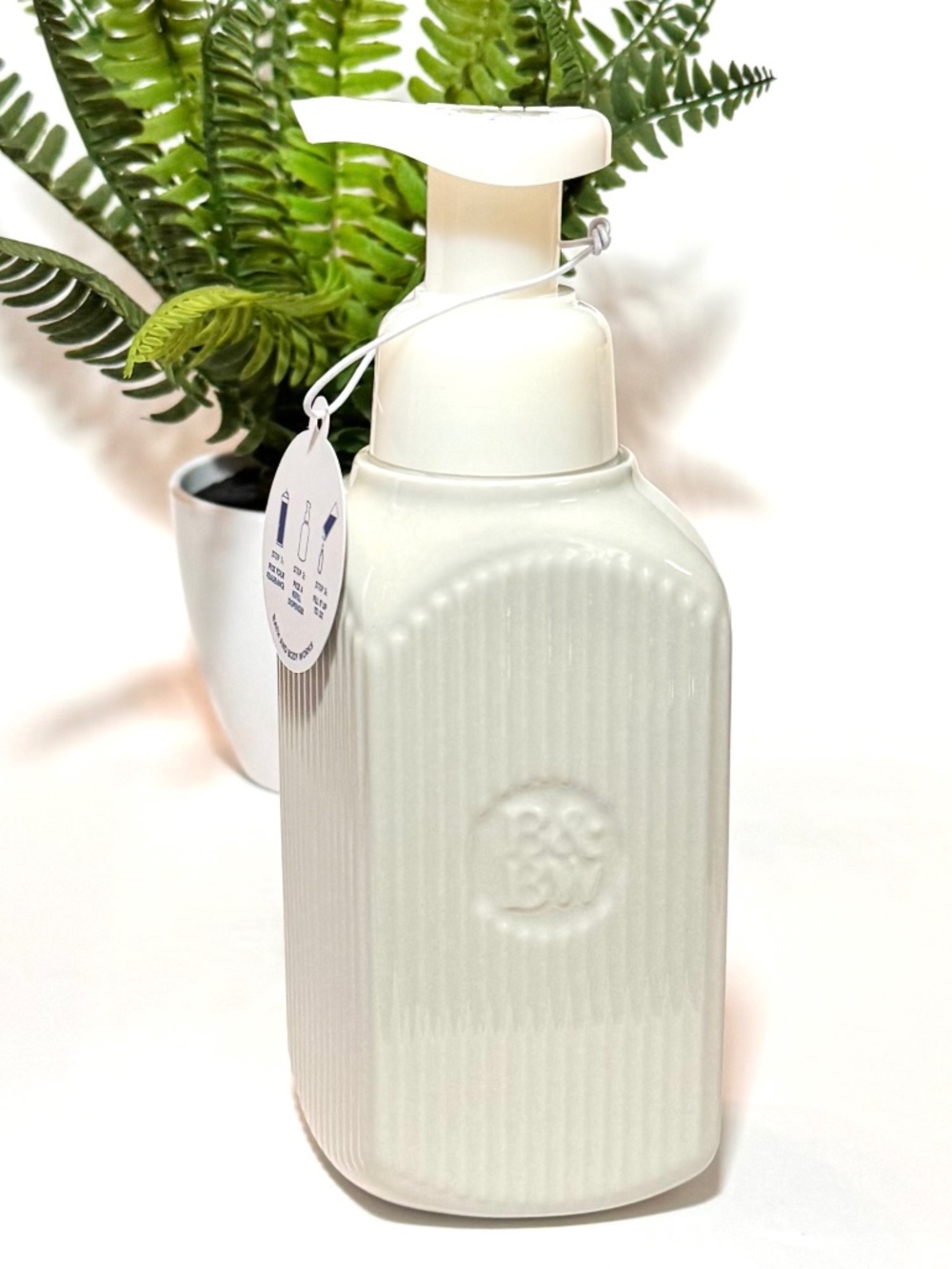 CREAM CERAMIC Foaming Hand Soap Dispenser